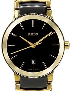 Rado Damklocka R30528172 Centrix Svart/Gulguldtonat stål Ø28 mm