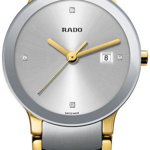 Rado Damklocka R30932713 Centrix Silverfärgad/Gulguldtonat stål