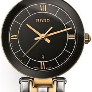 Rado Damklocka R48871173 Florence Svart/Gulguldtonat stål Ø28 mm