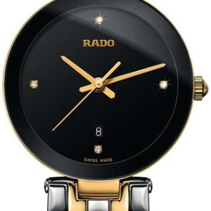 Rado Damklocka R48871713 Florence Svart/Gulguldtonat stål Ø28 mm