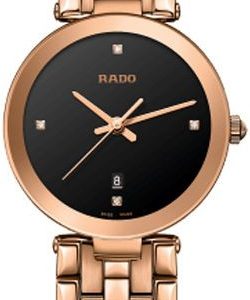 Rado Damklocka R48893714 Florence Svart/Roséguldstonat stål Ø28 mm