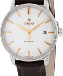 Rado Herrklocka R22860025 Coupole Vit/Läder Ø38 mm