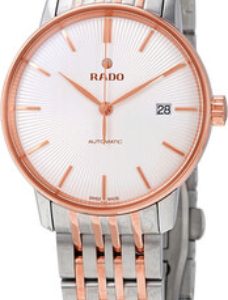 Rado Herrklocka R22860027 Coupole Vit/Roséguldstonat stål Ø38 mm