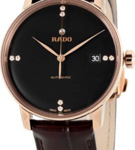 Rado Herrklocka R22861755 Coupole Svart/Läder Ø38 mm