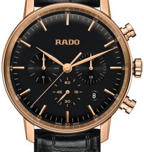 Rado Herrklocka R22911165 Coupole Svart/Läder Ø42 mm