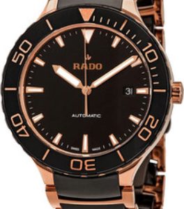 Rado Herrklocka R30001152 Centrix Svart/Roséguldstonat stål Ø42 mm