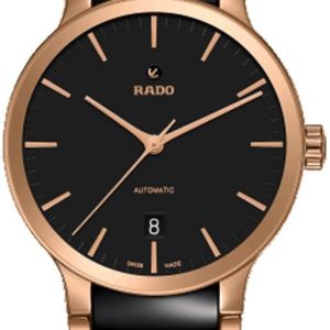 Rado Herrklocka R30036172 Centrix Svart/Roséguldstonat stål Ø38 mm