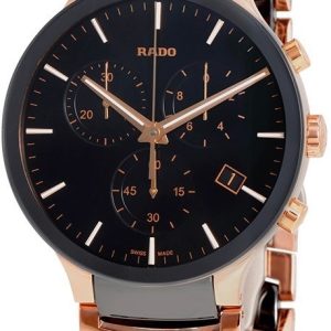 Rado Herrklocka R30187172 Centrix Svart/Roséguldstonat stål Ø40 mm