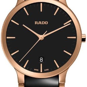 Rado Herrklocka R30554172 Centrix Svart/Roséguldstonat stål Ø38 mm