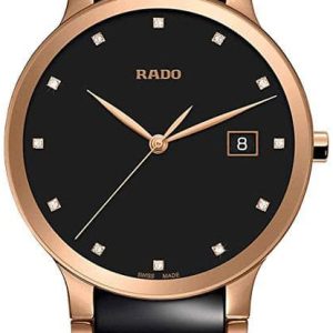 Rado Herrklocka R30554732 Centrix Svart/Roséguldstonat stål Ø38 mm