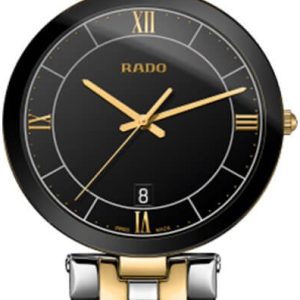 Rado Herrklocka R48867173 Florence Svart/Gulguldtonat stål Ø38 mm