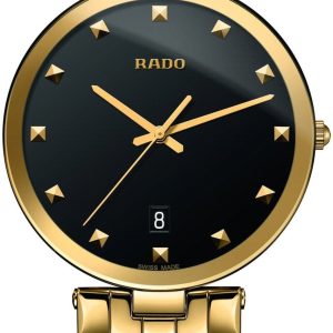 Rado Herrklocka R48868163 Florence Svart/Gulguldtonat stål Ø38 mm