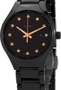 Rado True Damklocka R27059732 Svart/Keramik Ø30 mm