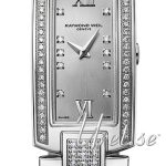 raymond weil damklocka 1500-st2-00685 shine silverfärgad/stål 44x19