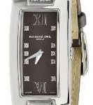 raymond weil damklocka 1500-st3-00775 shine brun/stål 44x19 mm
