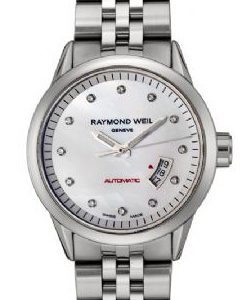 Raymond Weil Damklocka 2430-ST-97081 Freelancer Vit/Stål Ø29 mm