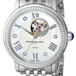 raymond weil damklocka 2627-sts-00965 maestro vit/stål ø30 mm