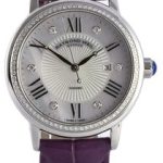 raymond weil damklocka 2637-sls-00966 maestro vit/läder ø30 mm