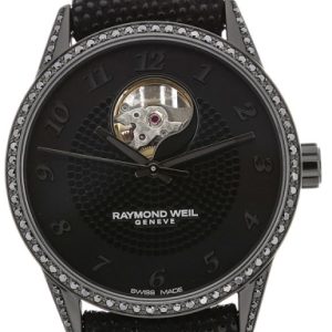 Raymond Weil Damklocka 2750-BK1-05208 Raymond Freelancer Svart/Läder