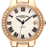 raymond weil damklocka 2935-p5s-01970 jasmine vit/roséguldstonat