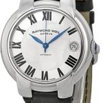 raymond weil damklocka 2935-stc-01659 jasmine silverfärgad/läder