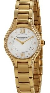 Raymond Weil Damklocka 5124-PS-00985 Raymond Noemia Vit/Gulguldtonat