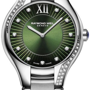 Raymond Weil Damklocka 5132-S1S-52181 Noemia Grön/Stål Ø32 mm