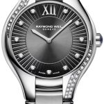 raymond weil damklocka 5132-s1s-60181 noemia grå/stål ø32 mm