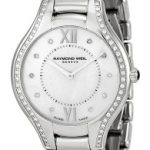 raymond weil damklocka 5132-sts-00985 raymond noemia vit/stål ø32 mm