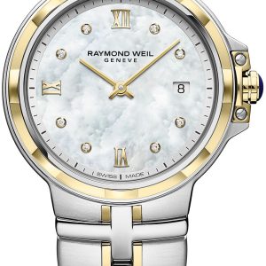 Raymond Weil Damklocka 5180-STP-00995 Parsifal Vit/Gulguldtonat stål