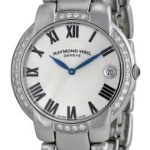 raymond weil damklocka 5235-sts-01659 jasmine silverfärgad/stål