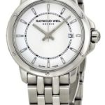 raymond weil damklocka 5391-st-30001 raymond tango vit/stål ø28 mm