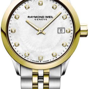 Raymond Weil Damklocka 5629-STP-97081 Freelancer Guldtonad/Stål Ø29