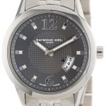 raymond weil damklocka 5670-st-05645 freelancer grå/stål ø29 mm