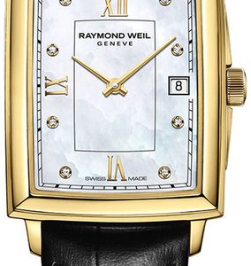 Raymond Weil Damklocka 5925-PC-00995 Toccata Vit/Läder