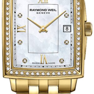 Raymond Weil Damklocka 5925-PS-00995 Toccata Vit/Gulguldtonat stål