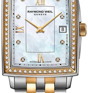 Raymond Weil Damklocka 5925-SPS-00995 Toccata Vit/Gulguldtonat stål