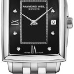 raymond weil damklocka 5925-st-00295 toccata svart/stål