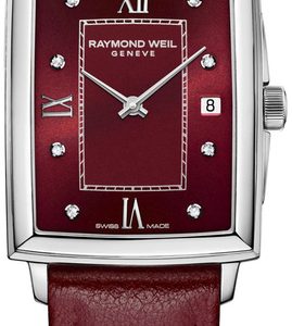 Raymond Weil Damklocka 5925-STC-00451 Toccata Röd/Läder