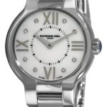 raymond weil damklocka 5927-st-00995 noemia vit/stål ø27 mm