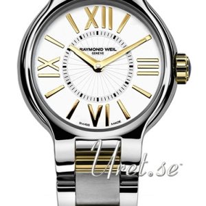 Raymond Weil Damklocka 5927-STP-00307 Noemia Vit/Gulguldtonat stål