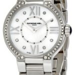 raymond weil damklocka 5927-sts-00995 noemia vit/stål ø27 mm