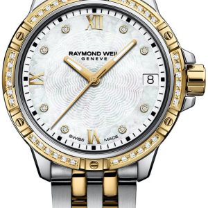 Raymond Weil Damklocka 5960-SPS-00995 Tango Vit/Gulguldtonat stål