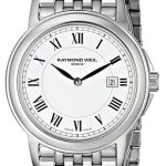 raymond weil damklocka 5966-st-00300 tradition vit/stål ø28 mm