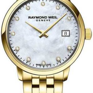 Raymond Weil Damklocka 5985-P-97081 Toccata Vit/Gulguldtonat stål