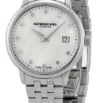 raymond weil damklocka 5988-st-97081 raymond toccata vit/stål ø29 mm