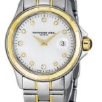 raymond weil damklocka 9460-sg-97081 parsifal vit/stål ø28 mm