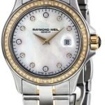 raymond weil damklocka 9460-sgs-97081 parsifal vit/stål ø28 mm