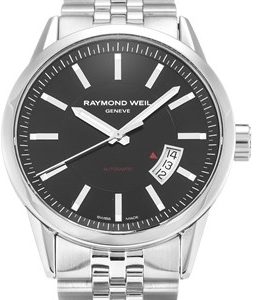 Raymond Weil Herrklocka 2730-ST-20001 Freelancer Svart/Stål Ø42 mm