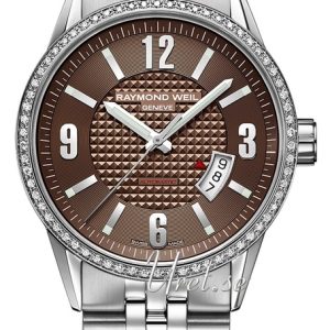 Raymond Weil Herrklocka 2730-STS-05707 Freelancer Brun/Stål Ø42 mm